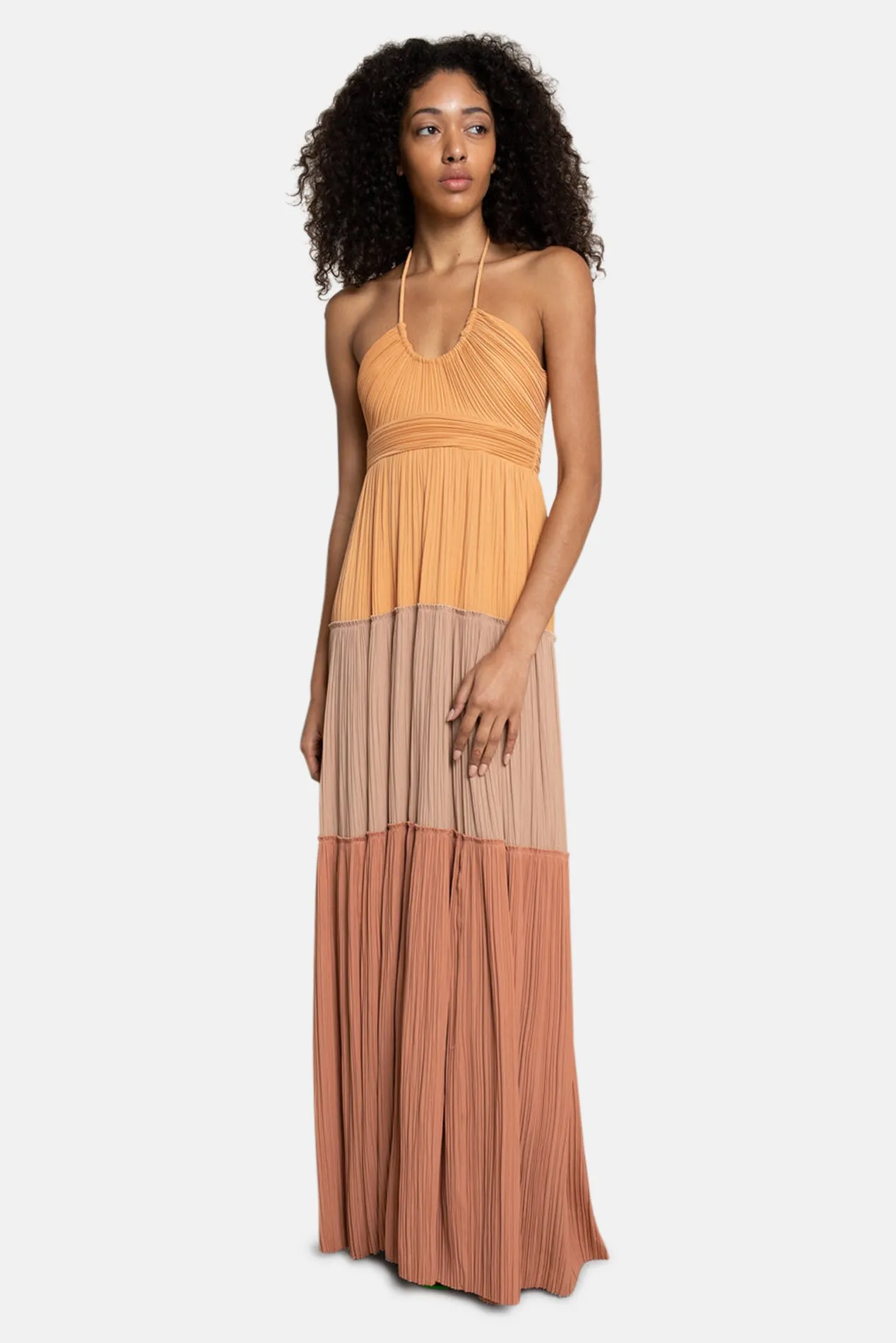 Cecilia Dress Mandarin/Brique/Sorbet