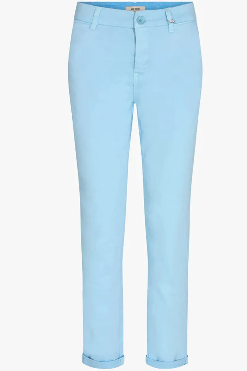 Celeste Chino Pant | Clear Sky | Bukser fra Mos Mosh