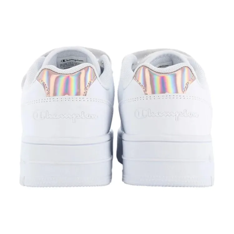 Champion S32830 PLATFORM GLITTER Sneakers Bambino Bianco