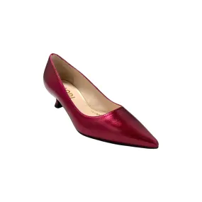 Chemia Pink Metallic kitten Heel Pump