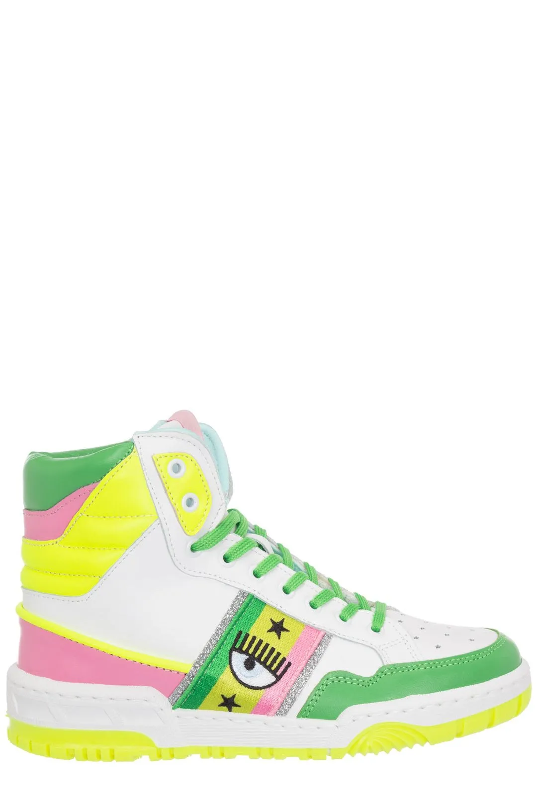 Chiara Ferragni Eyelike Embroidered Panelled Sneakers