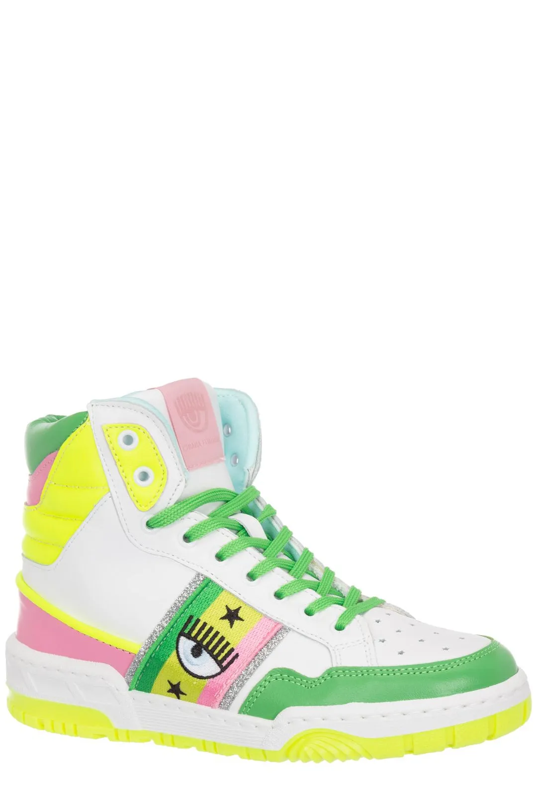 Chiara Ferragni Eyelike Embroidered Panelled Sneakers