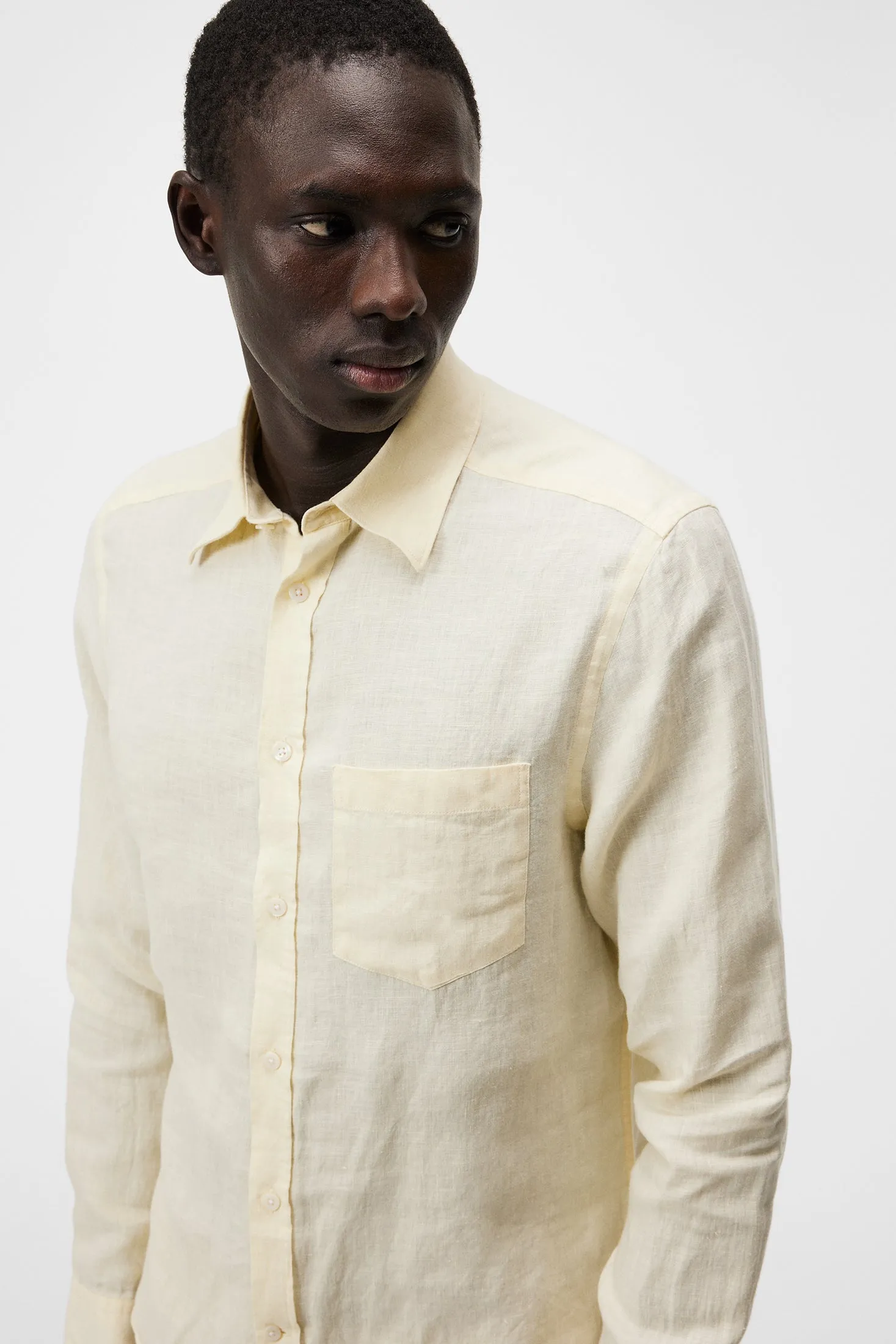 Clean Linen Slim Shirt / Pear Sorbet