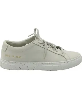 Common Projects Achilles Low Top Sneakers in Confetti White Leather