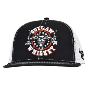 Cowboy Hardware Black &  White Outlaw Whisky Cap