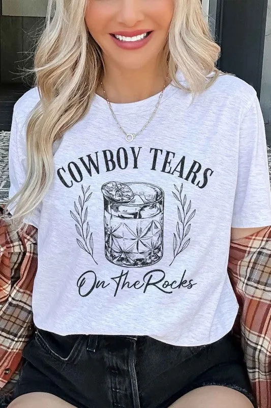 COWBOY TEARS ON THE ROCKS GRAPHIC TEE