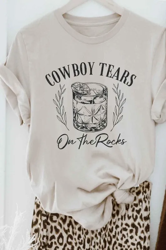 COWBOY TEARS ON THE ROCKS GRAPHIC TEE