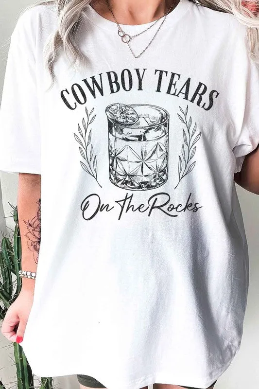 COWBOY TEARS ON THE ROCKS GRAPHIC TEE