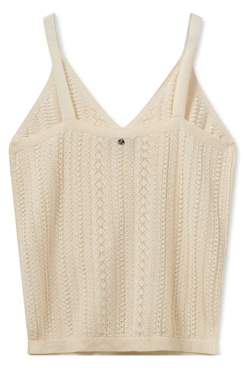 Cressida Knit Top | Ecru | Strik fra Mos mosh