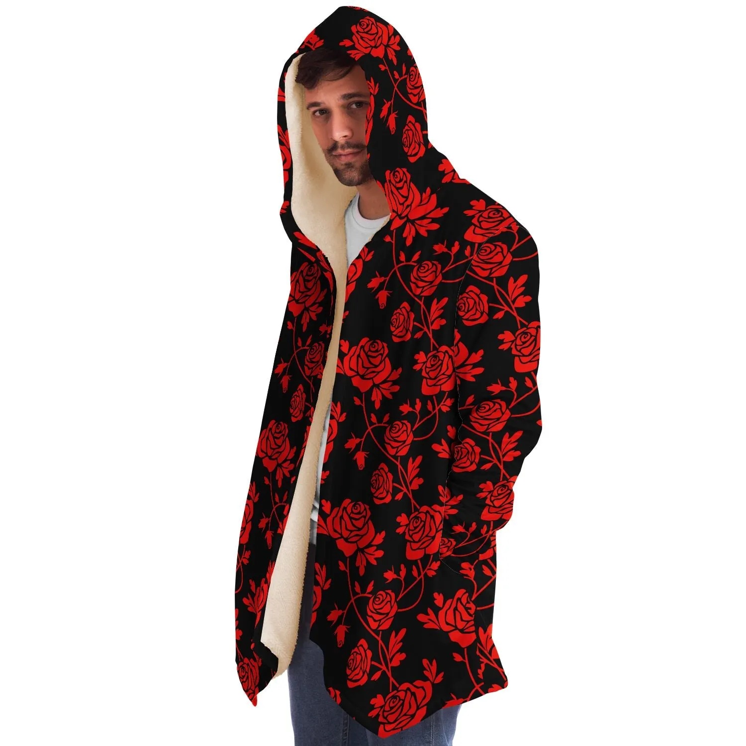 Crimson Rose Microfleece Cloak