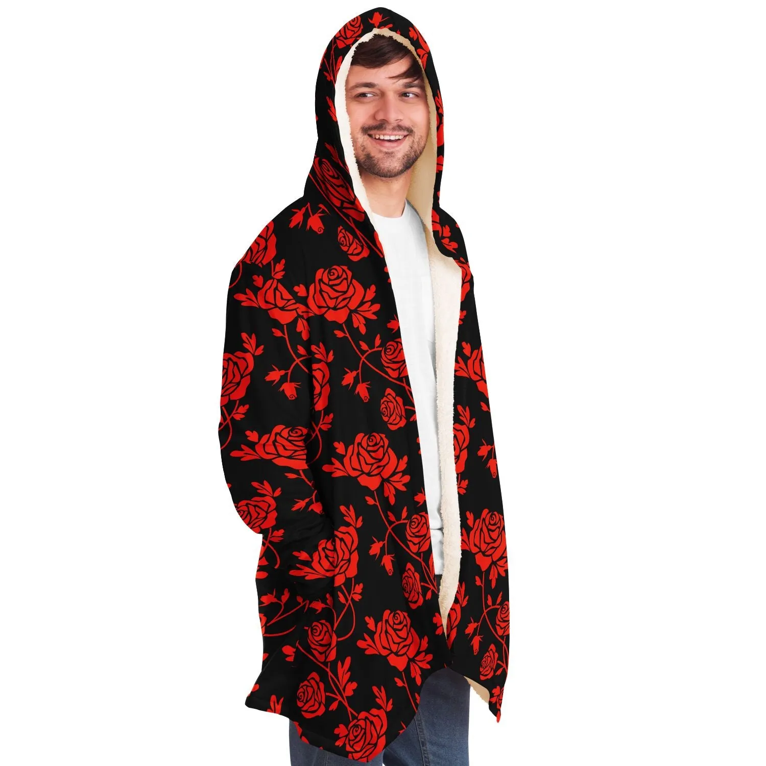 Crimson Rose Microfleece Cloak