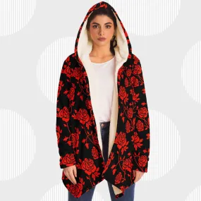 Crimson Rose Microfleece Cloak