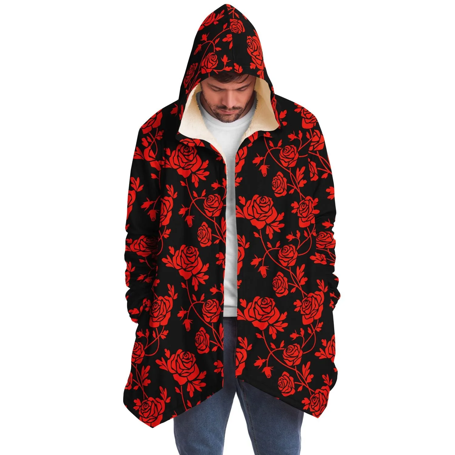 Crimson Rose Microfleece Cloak