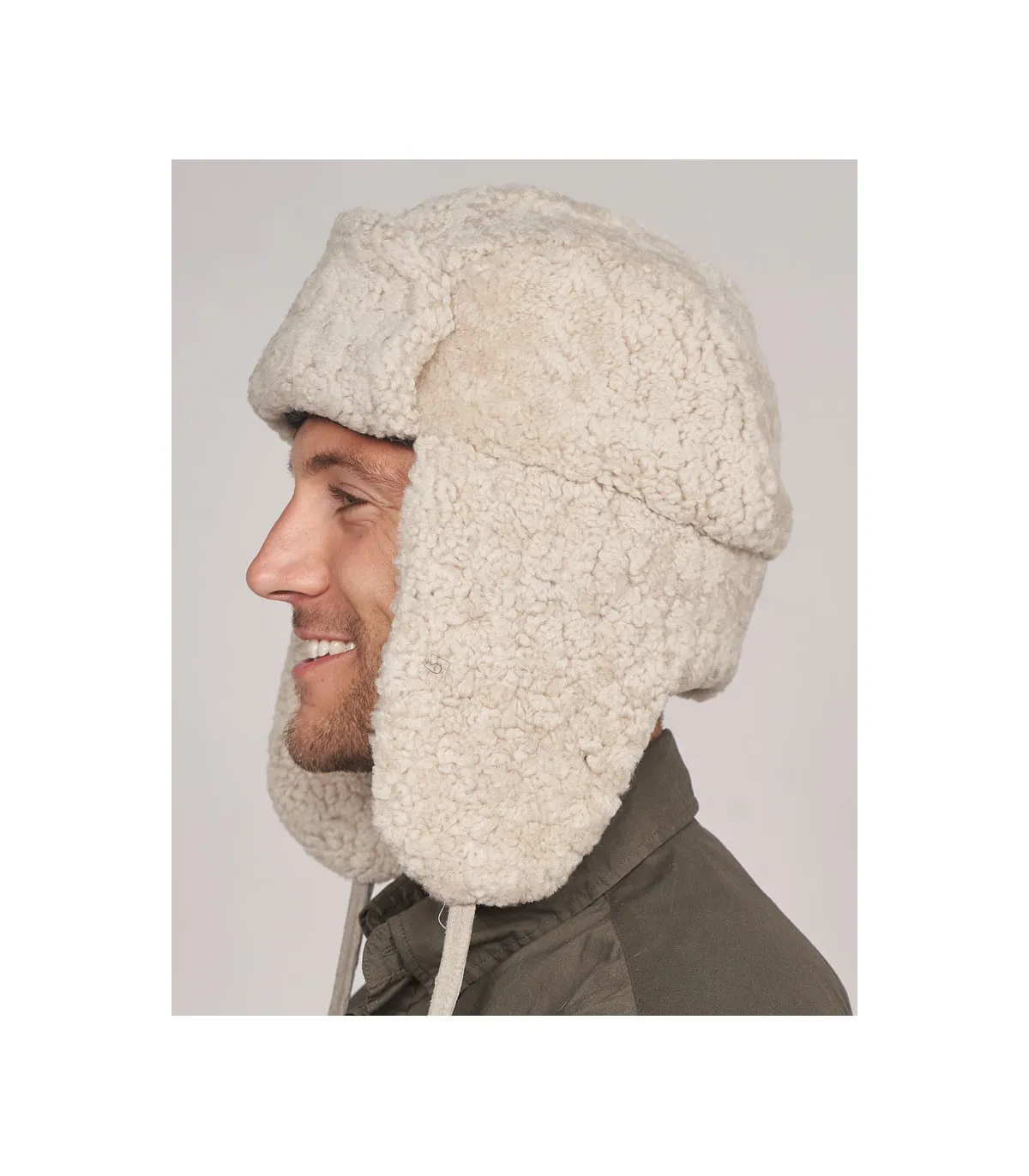 Darragh Shearling Sheepskin Aviator Hat for Men: FurHatWorld.com