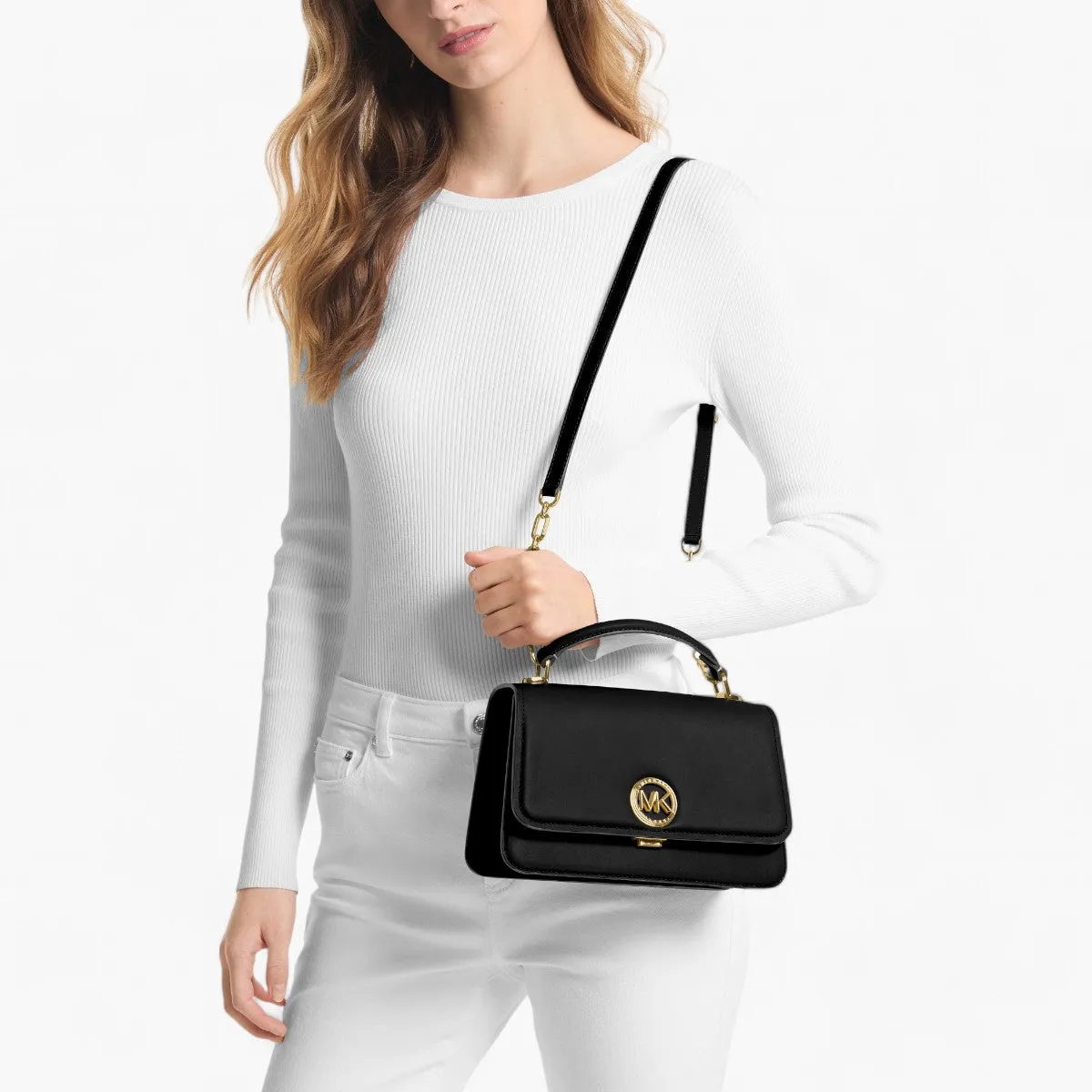 Delancey Medium Leather Crossbody Satchel