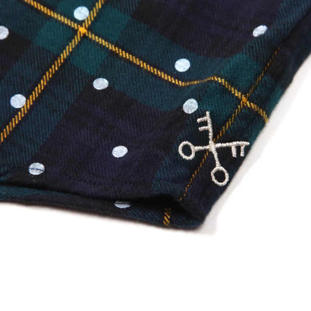 Dot Print Flannel L/S Shirt