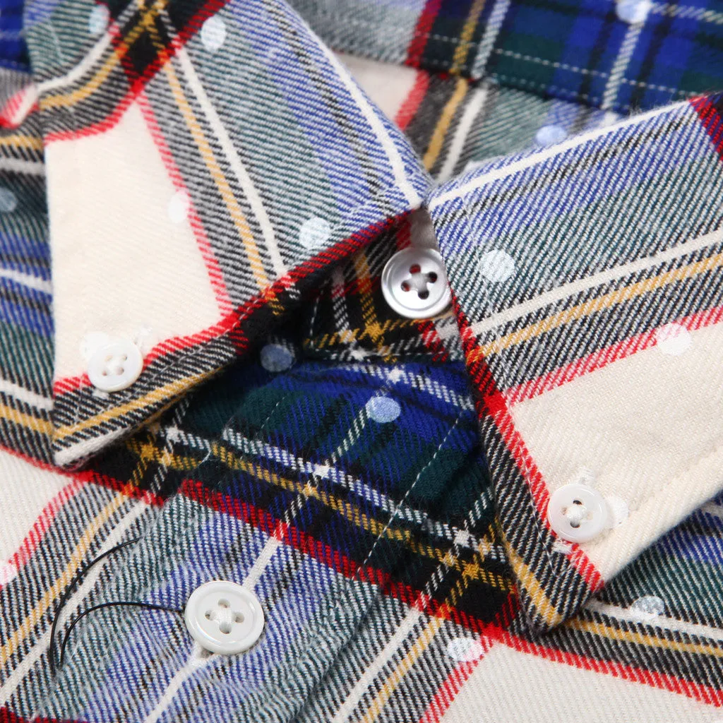 Dot Print Flannel L/S Shirt