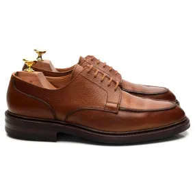 'Durham' Tan Brown Leather Split Toe Derby UK 7 E