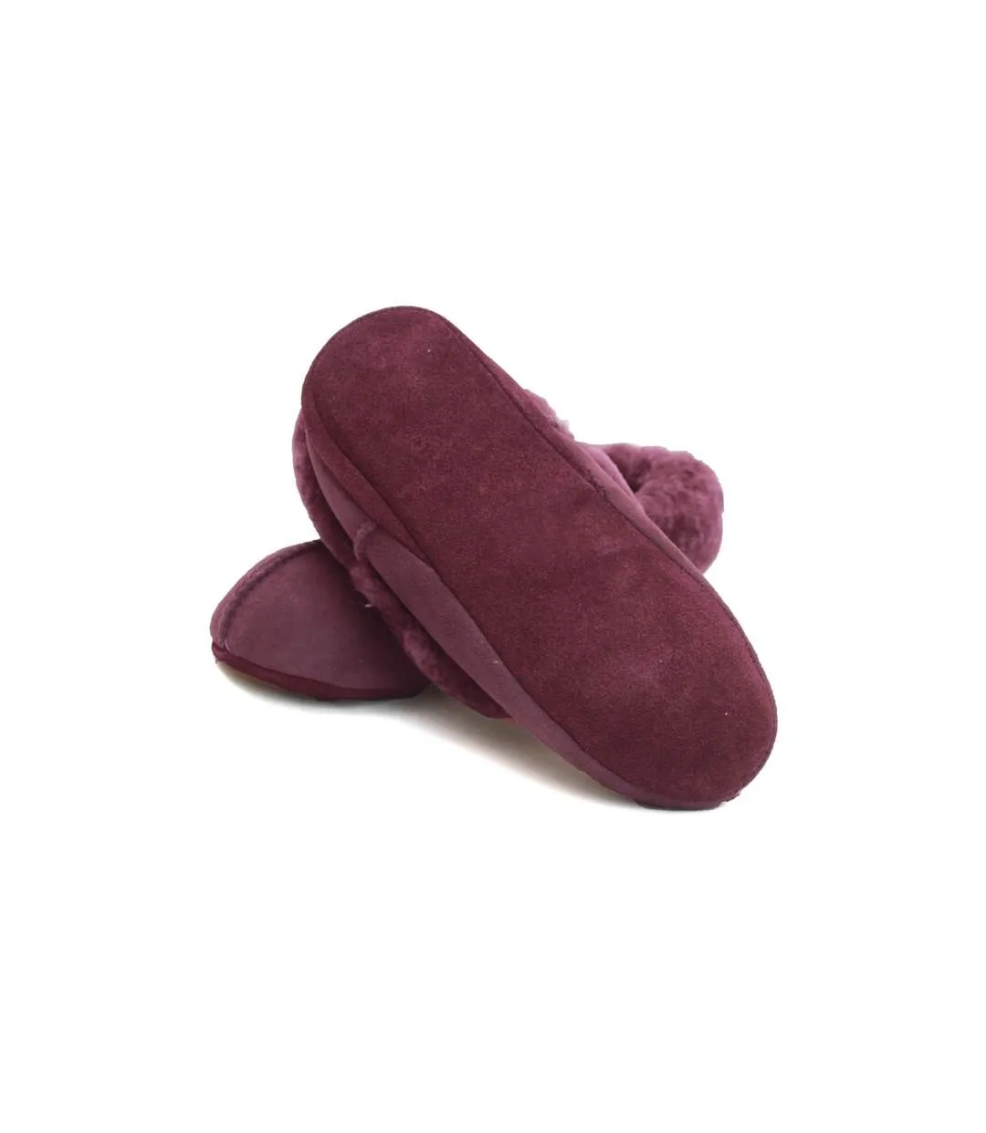 Eastern Counties Leather Womens/Ladies Full Sheepskin Turn Slippers (Plum) - UTEL159