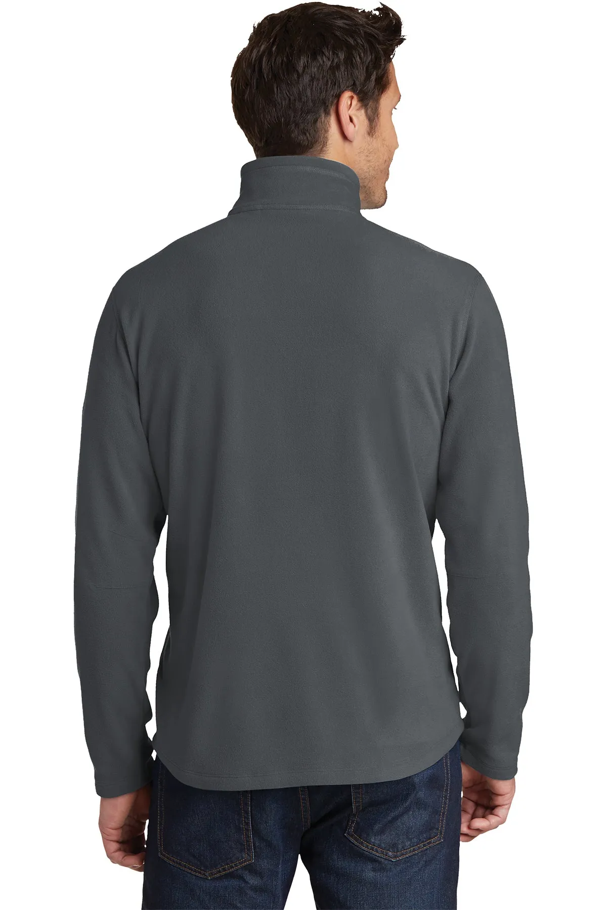 Eddie Bauer 1/2-Zip Custom Microfleece Jackets, Grey Steel