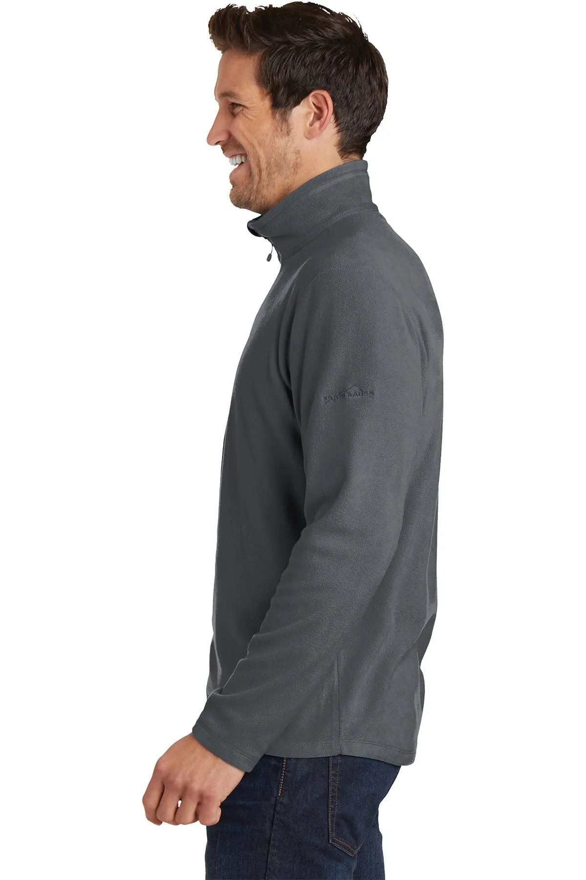 Eddie Bauer 1/2-Zip Custom Microfleece Jackets, Grey Steel