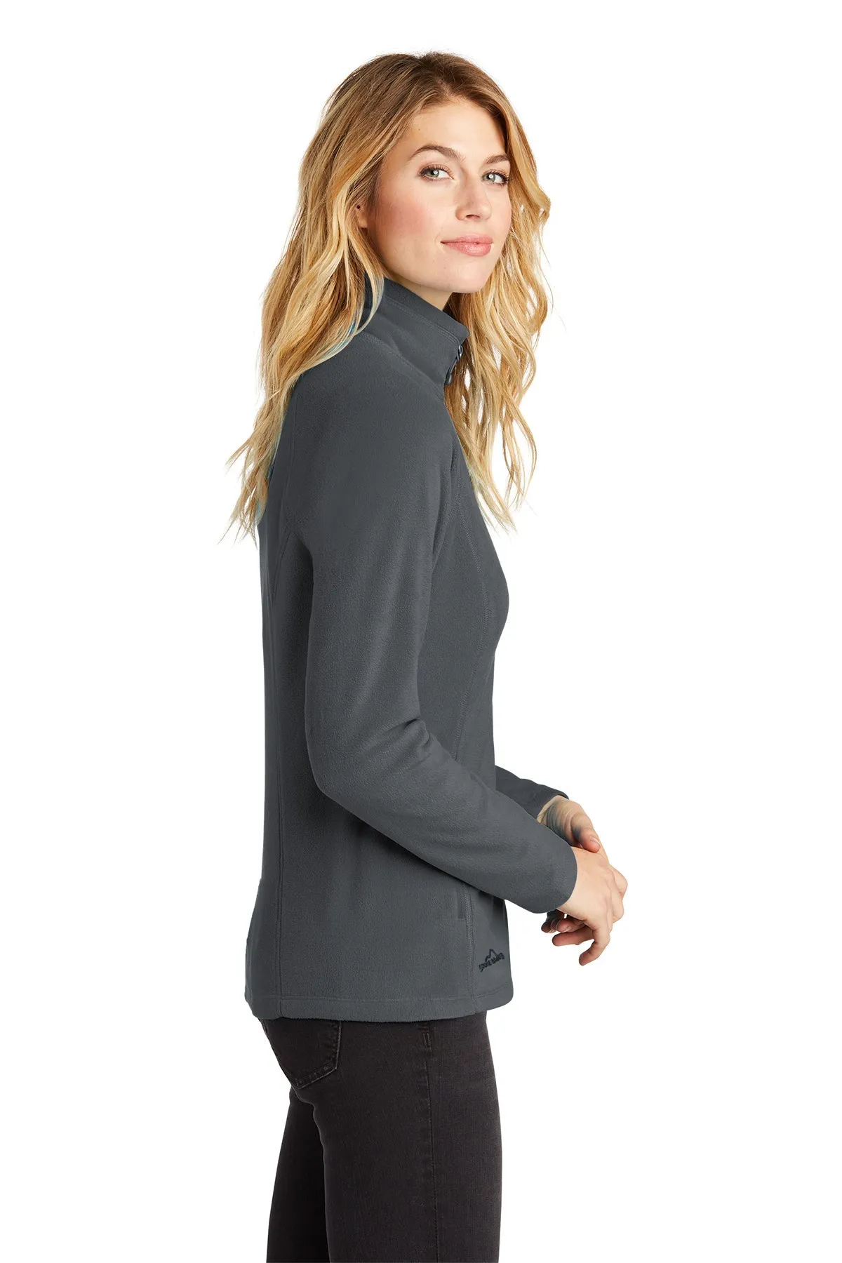 Eddie Bauer Ladies Microfleece Jacket, Grey Steel [GuidePoint Security]