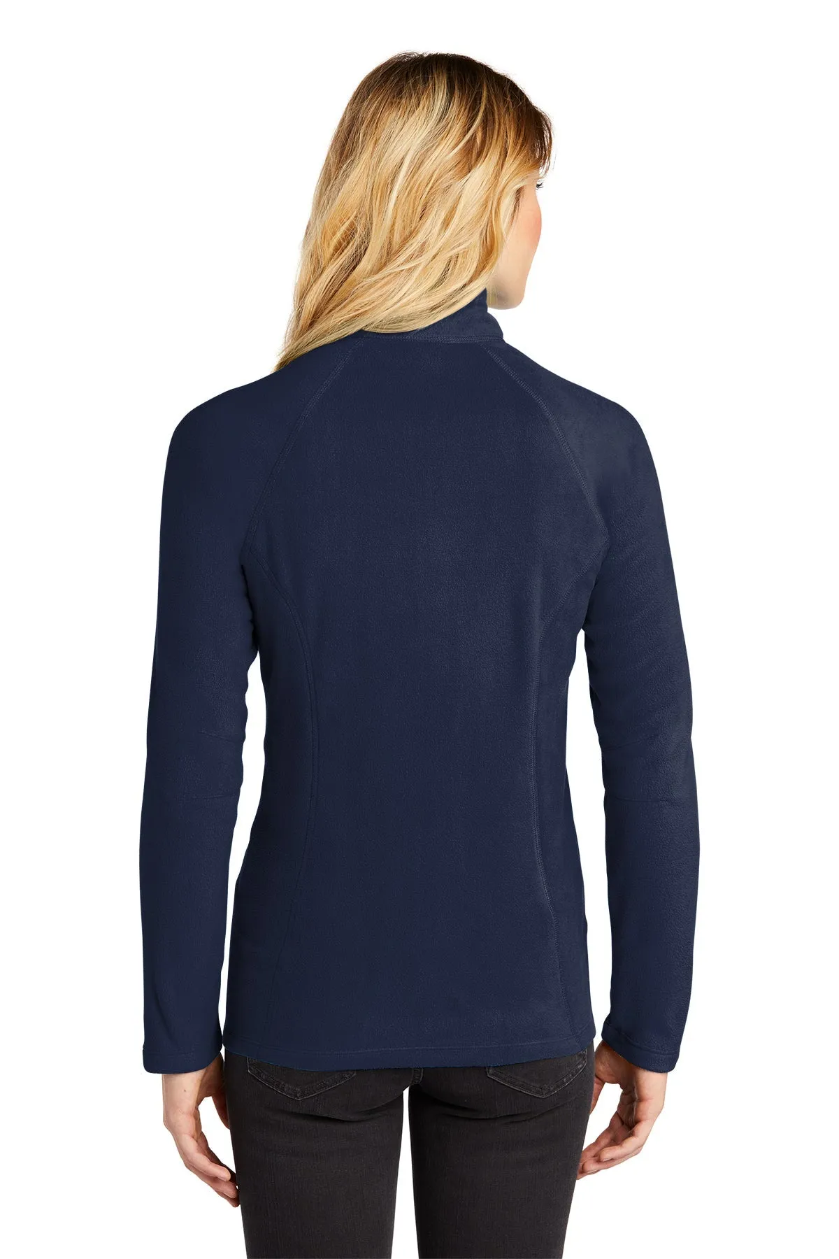 Eddie Bauer Ladies Microfleece Jacket, Navy [GuidePoint Security]