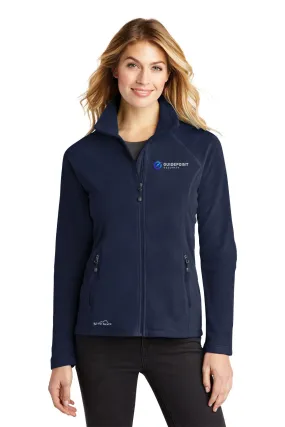 Eddie Bauer Ladies Microfleece Jacket, Navy [GuidePoint Security]