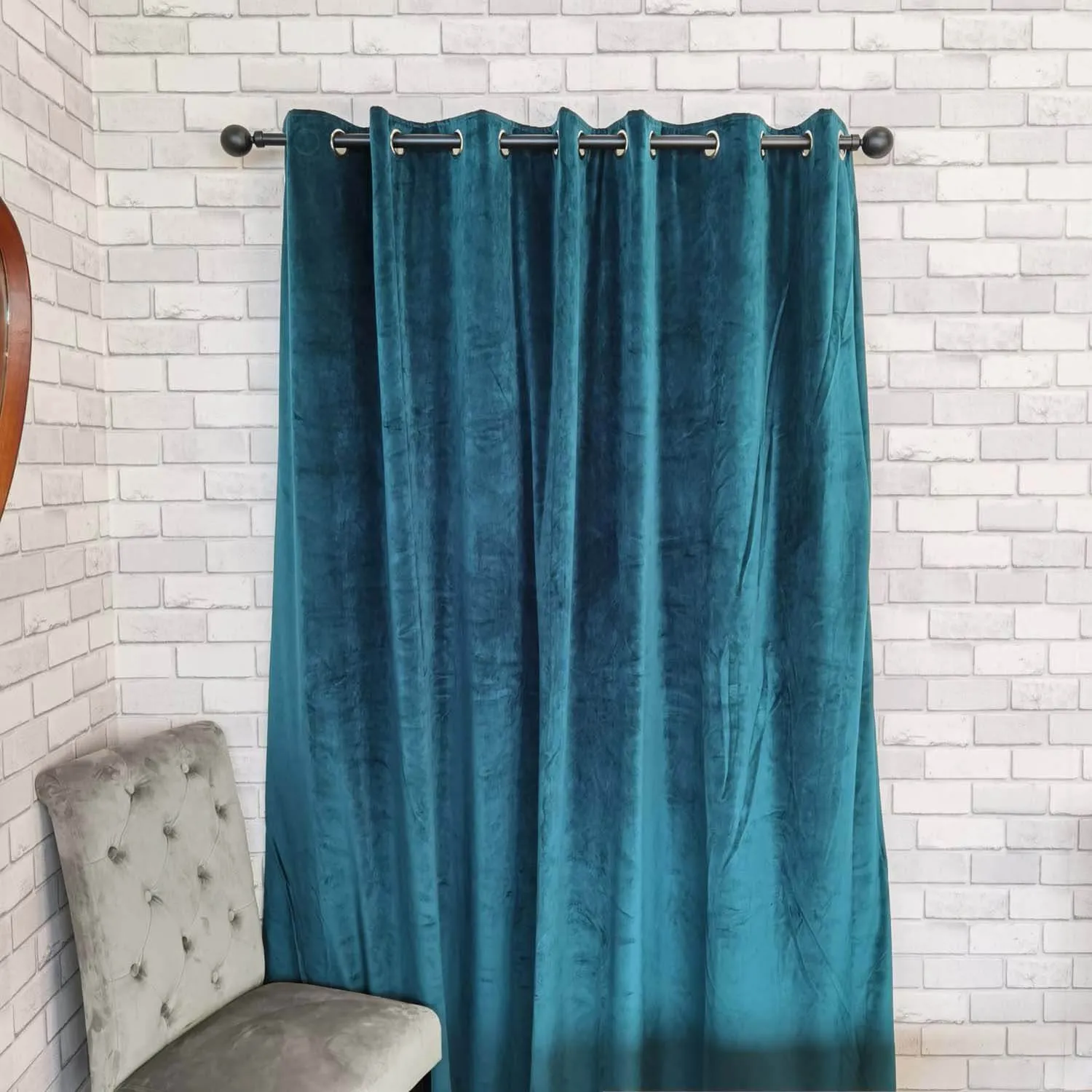 Elegance Readymade Interlined Curtains - Marine