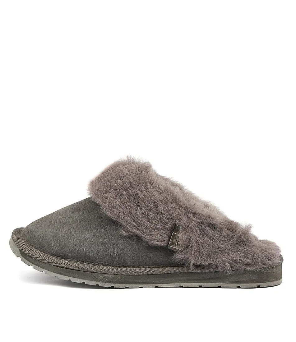 EMU AUSTRALIA Platinum Eden Charcoal Sheepskin