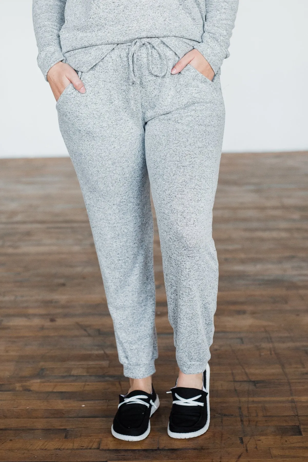 Everywhere We Will Go Joggers- Heather Grey