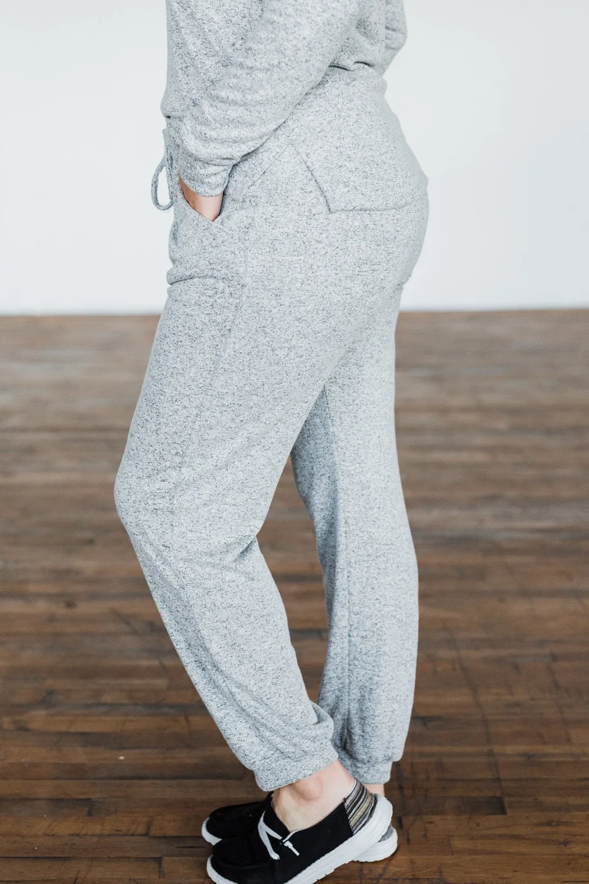 Everywhere We Will Go Joggers- Heather Grey