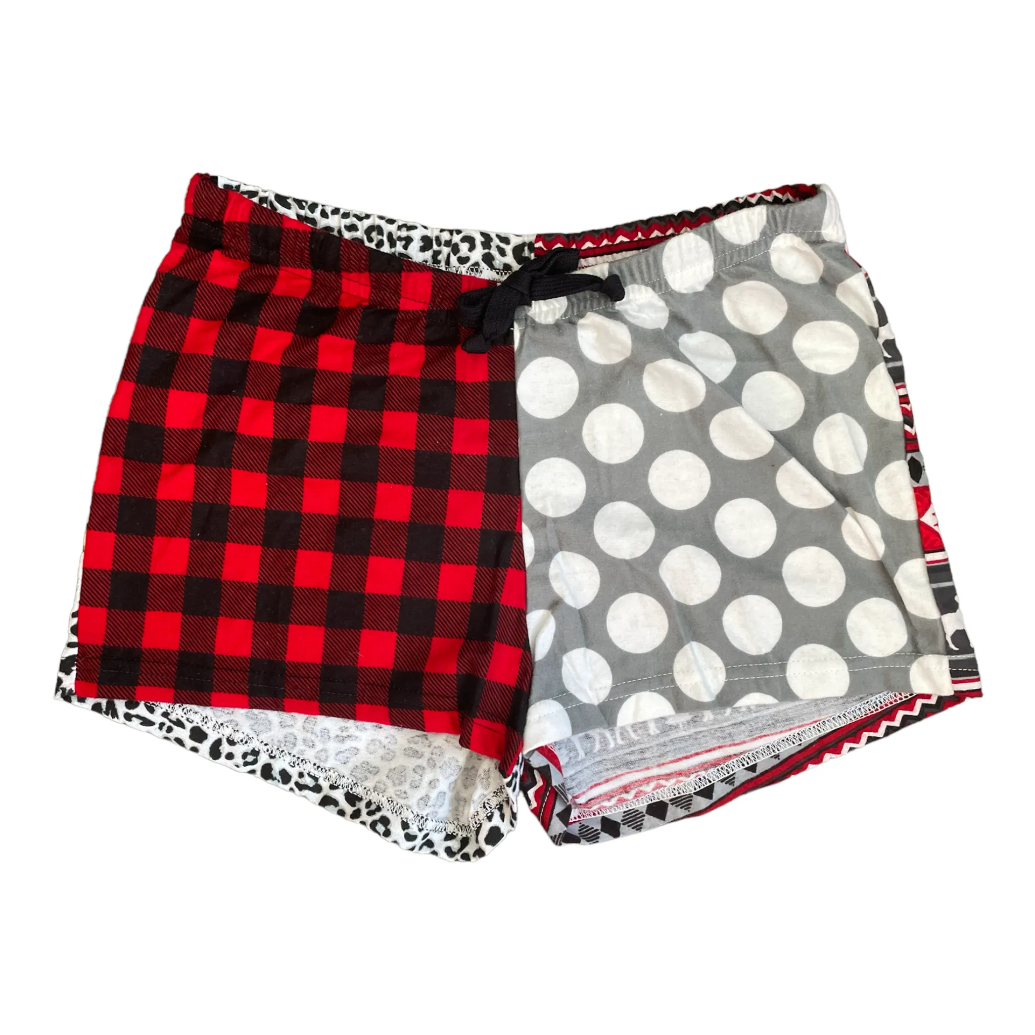 Female BOXERS Flannel Colour Block - Leopard