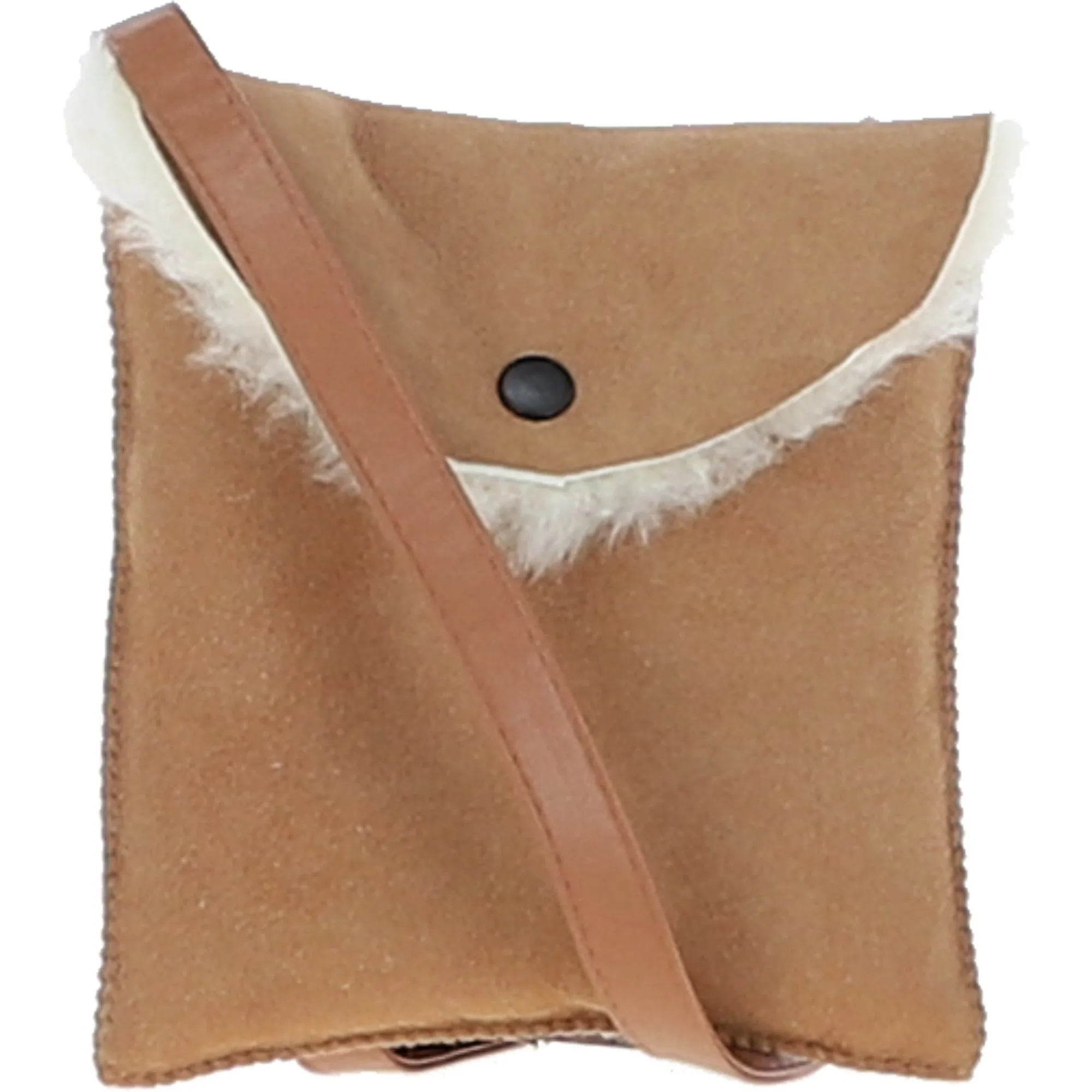 Fenland Sheepskin Travel Pouch Tan: FF-Daisy