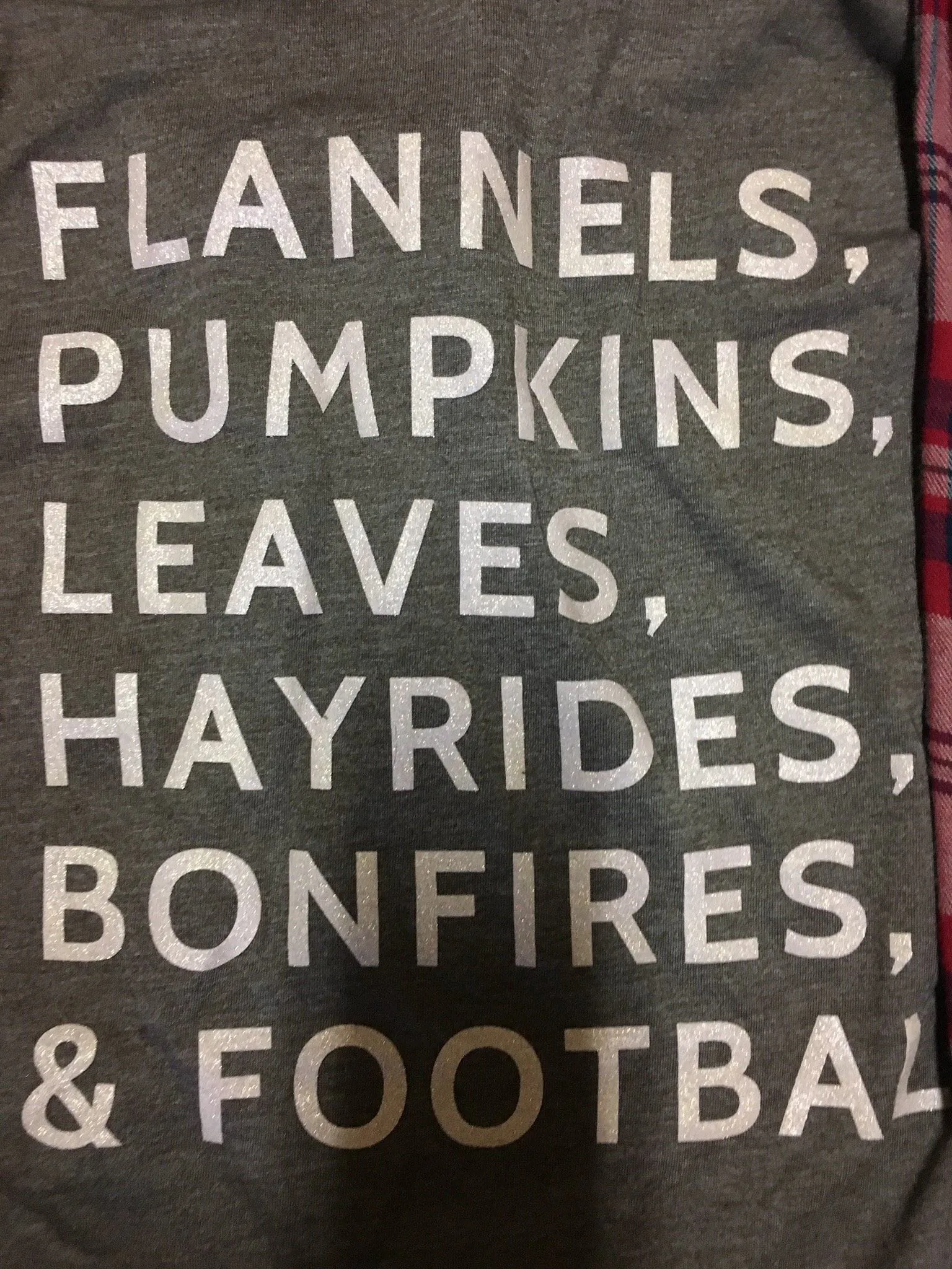 Flannel and Pumpkin T-Shirt