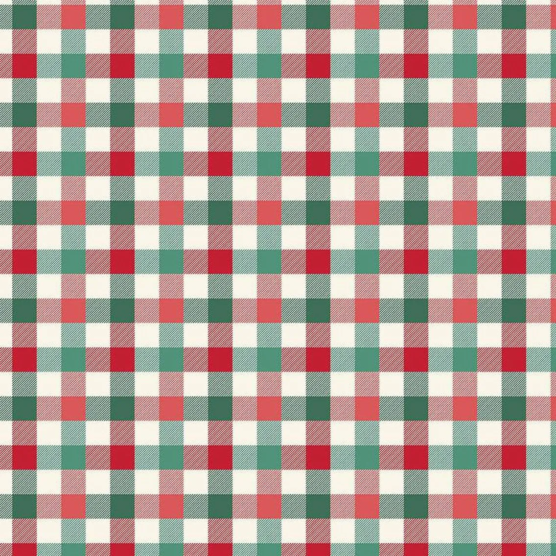 Flannel Old Fashioned Christmas Check Multi