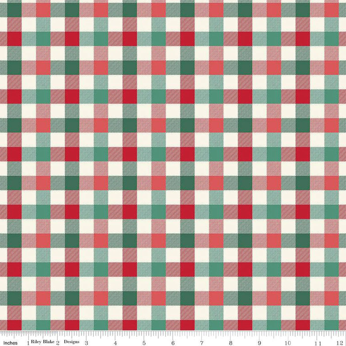 Flannel Old Fashioned Christmas Check Multi