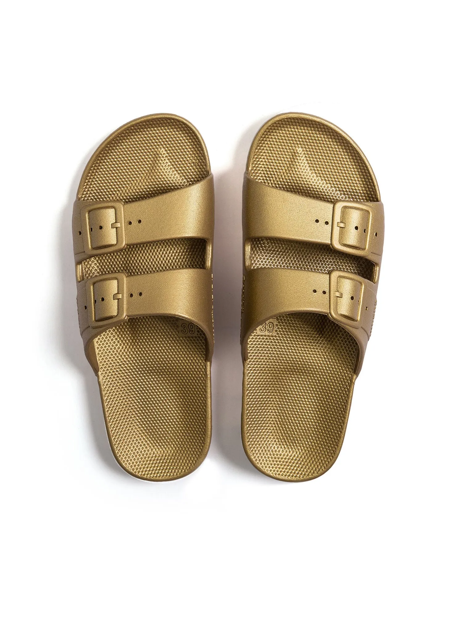 Freedom Moses | Moses Two Band Slide | Metallic Gold