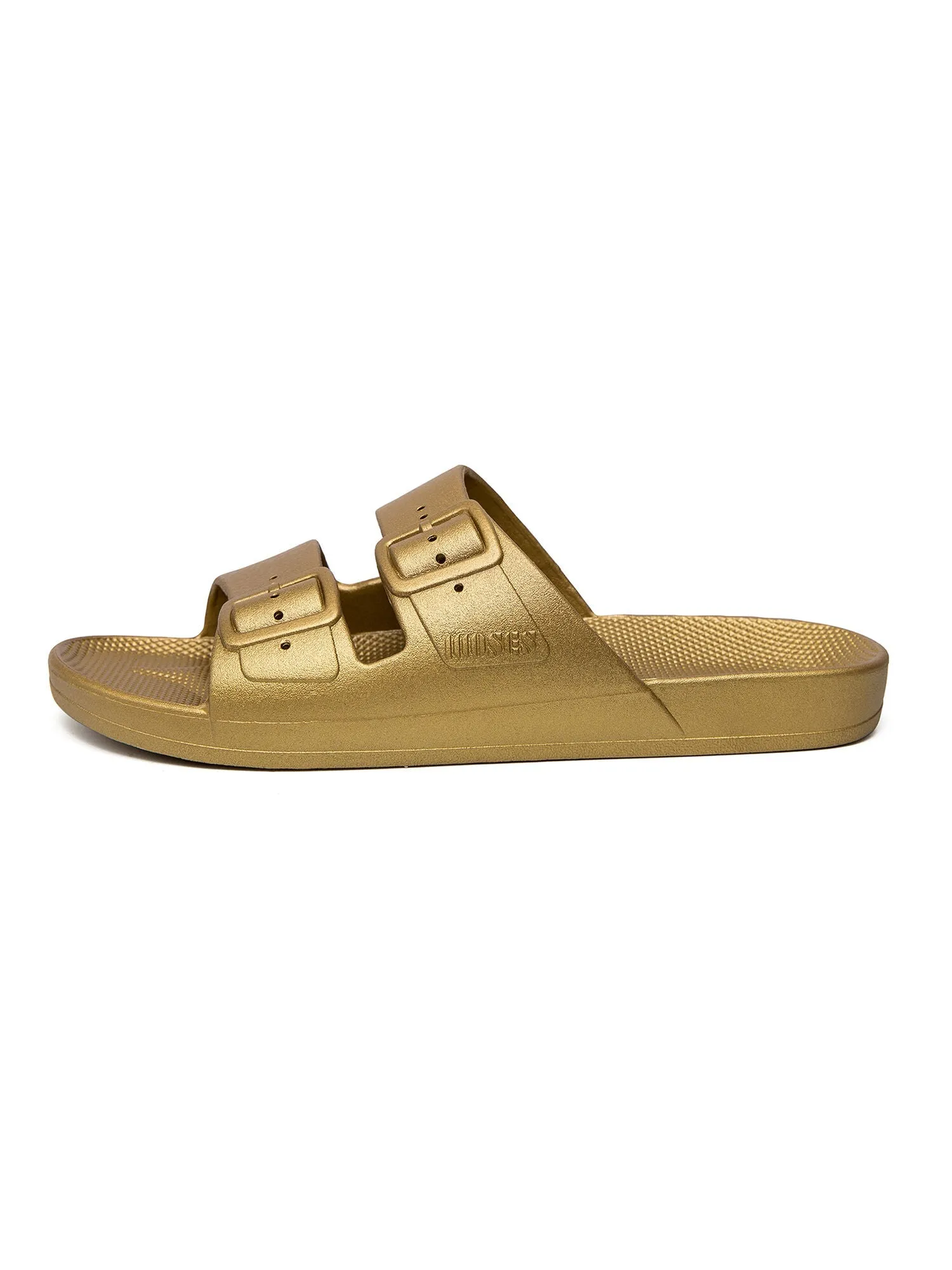 Freedom Moses | Moses Two Band Slide | Metallic Gold