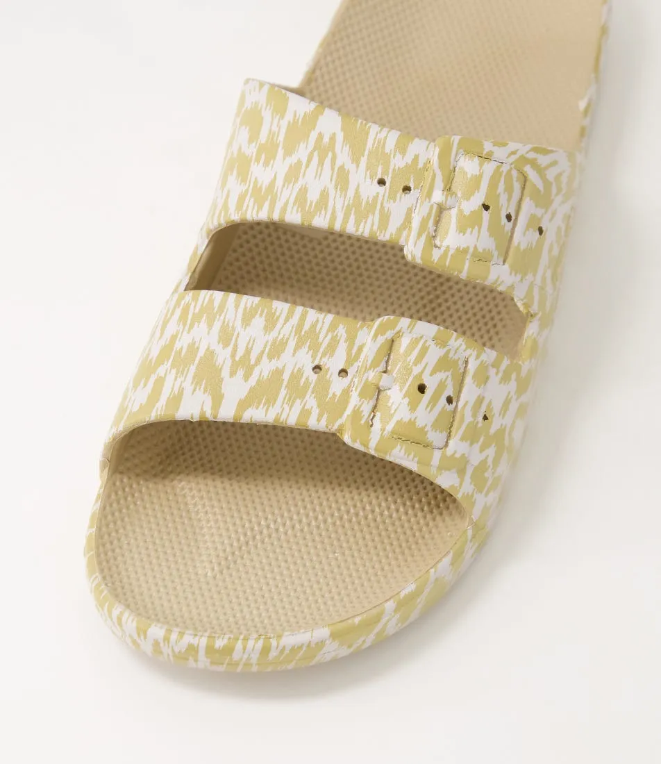 FREEDOM MOSES Slides W Ikat Sands Slides