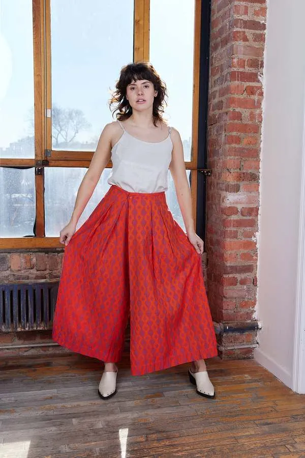 Frida Pant - Sorbet Jacquared