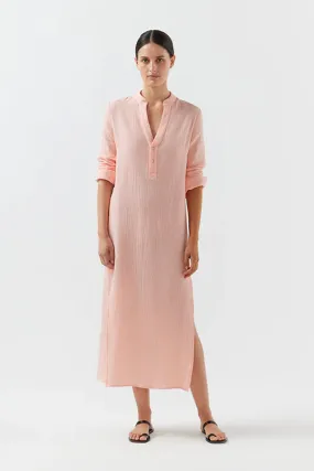 Frieda Shirt Dress Sorbet Pink-          -        