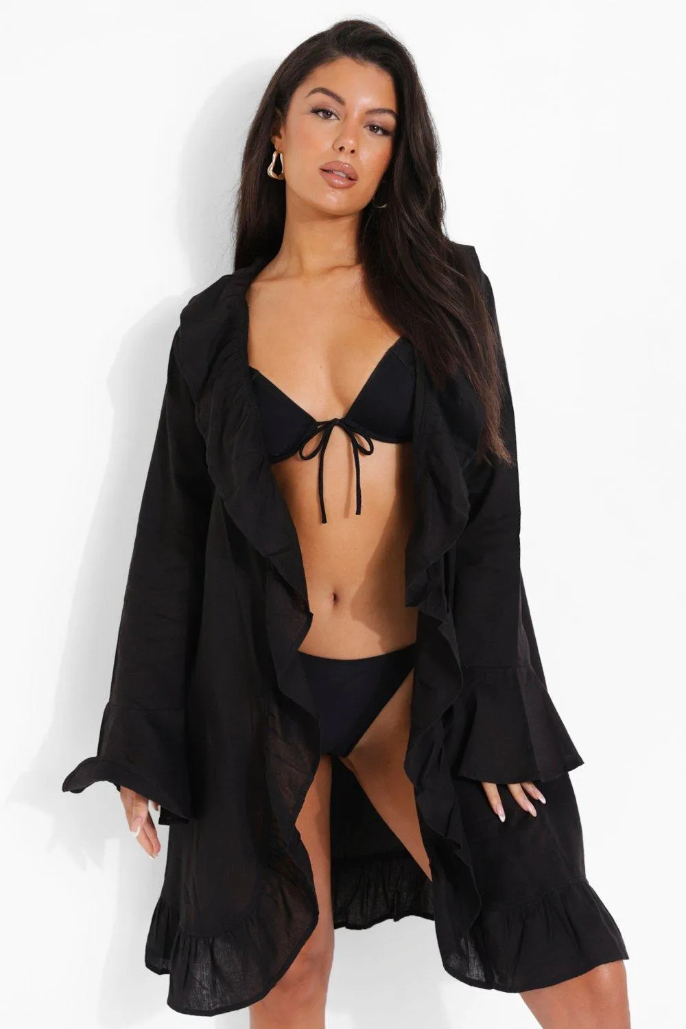 Frill Beach Kimono