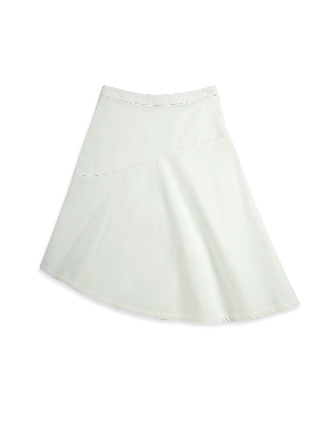 Future Classics   Asymmetric Skirt Pure White