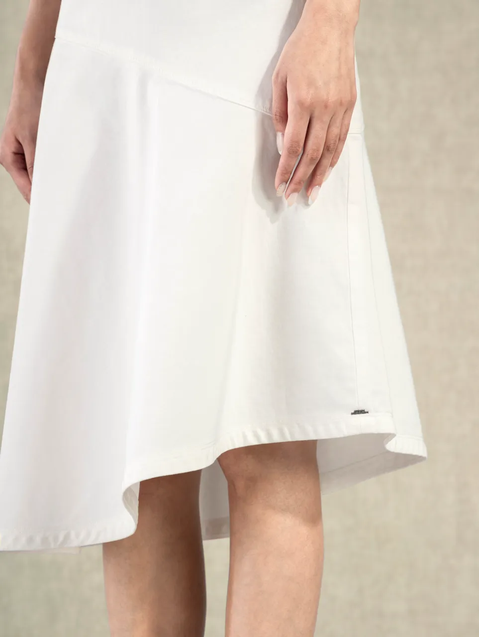 Future Classics   Asymmetric Skirt Pure White