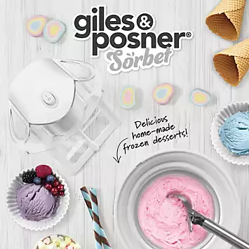 Giles & Posner 0.5L Ice Cream Maker - Sorbet Blue | Kaleidoscope