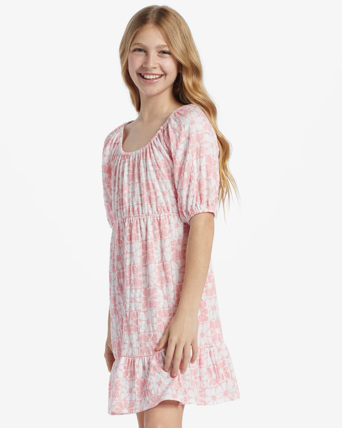 Girls Daisy Love Dress - Light Sorbet