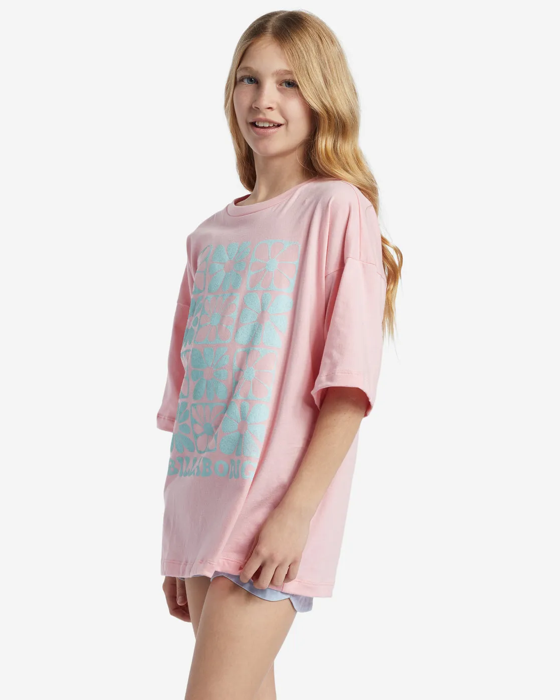 Girls Flower Power T-Shirt - Light Sorbet