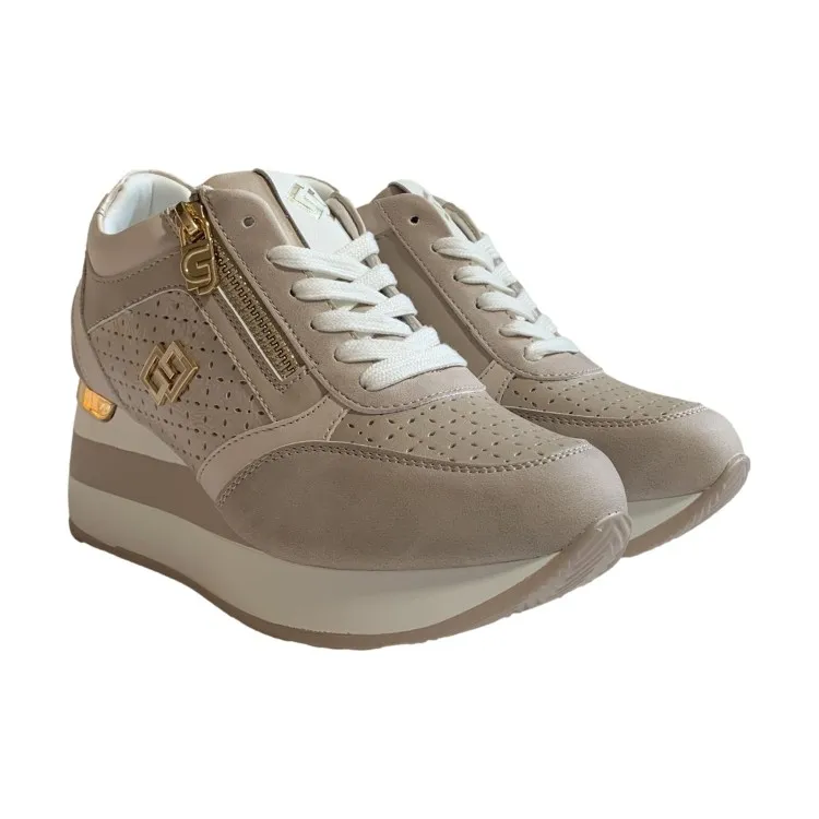 Gold & Gold GB825 Scarpe Donna Sneakers Beige