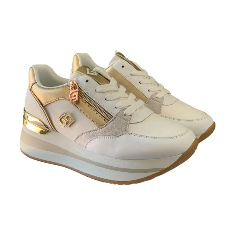 Gold & Gold GB836 Scarpe Donna Sneakers Bianco